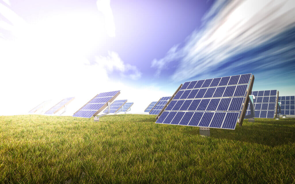 solar cells syetem 3d rendering - Fuel Logic